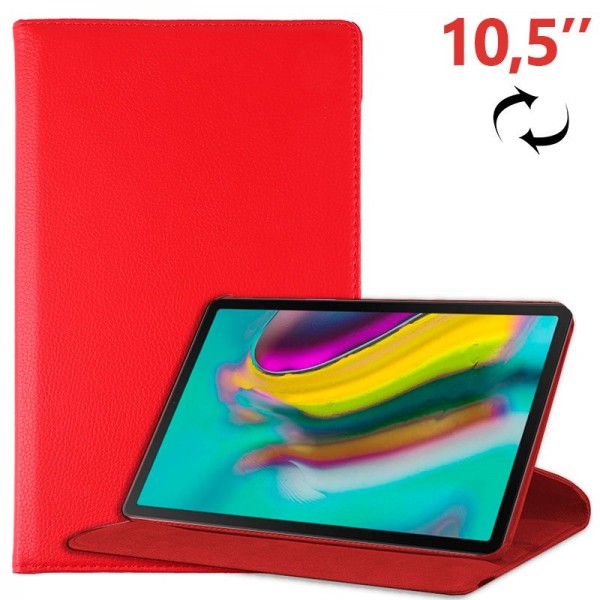 Funda Samsung Galaxy Tab S5e T720 / T725 Polipiel Rojo 10.5 pulg D