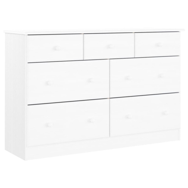 Cômoda ALTA madeira maciça de pinho branco 112x35x73 cm D