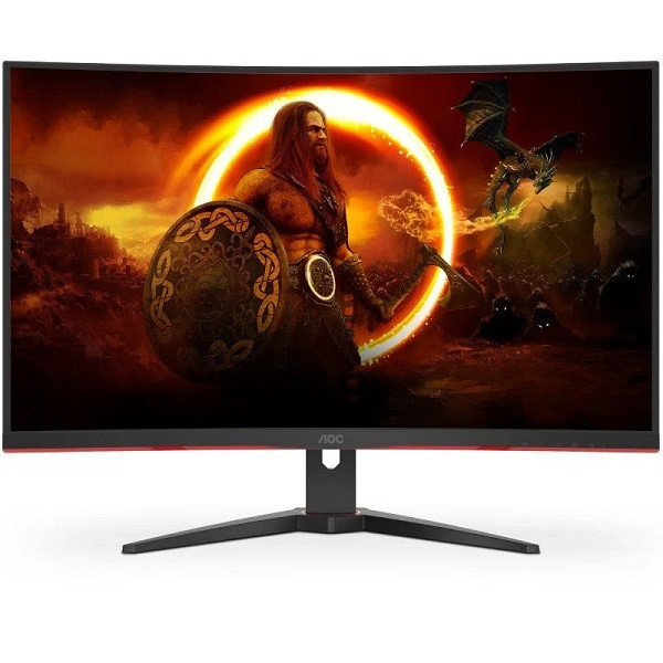 Monitor gaming curvo aoc cq32g2se/bk 31.5'/ qhd/ 1ms/ 165hz/ va/ multimedia/ negro D