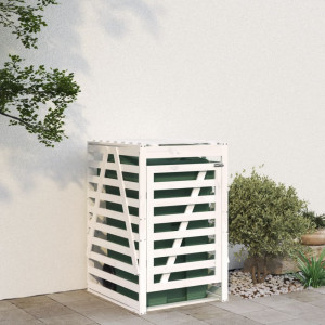 Cobertura para cubos de lixo madeira de pinho branco 84x90x128.5cm D