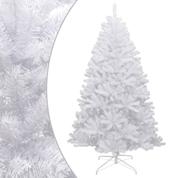 Árvore de Natal artificial com pendentes e neve flocada 120 cm D