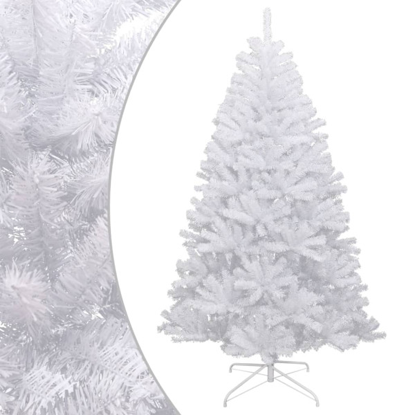 Árbol de Navidad artificial con bisagras y nieve flocada 150 cm D