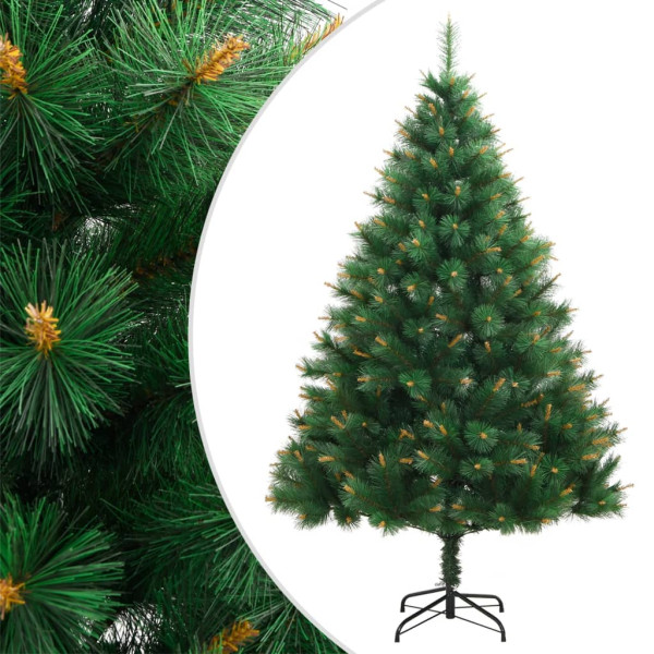 Árbol de Navidad artificial con bisagras y soporte 240 cm D