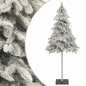 Árbol de Navidad artificial con nieve 210 cm D