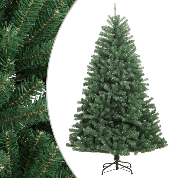 Árvore de Natal artificial com vigas e suporte verde 180 cm D