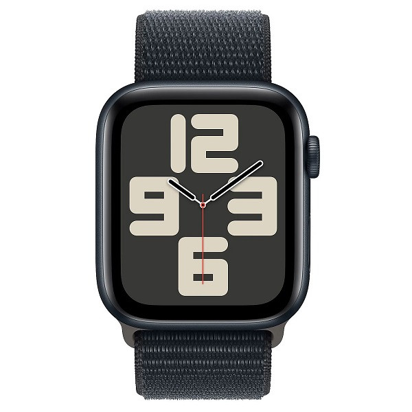 Apple Relógio SE 2023 GPS 44 mm alumínio esportivo loop meia-noite preto D