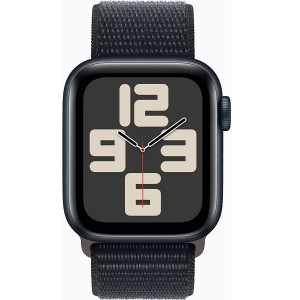 Apple Watch SE 2023 GPS 40mm alumínio sport loop preto meia-noite D