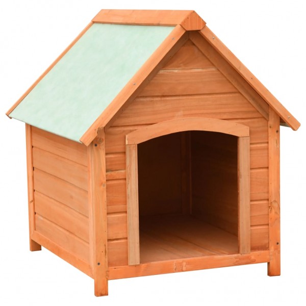 Casa para cães madeira maciça de pinho e abeto 72x85x82 cm D