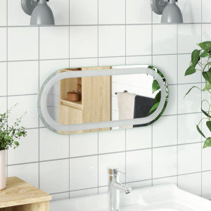 Espejo de baño LED ovalado 60x25 cm D