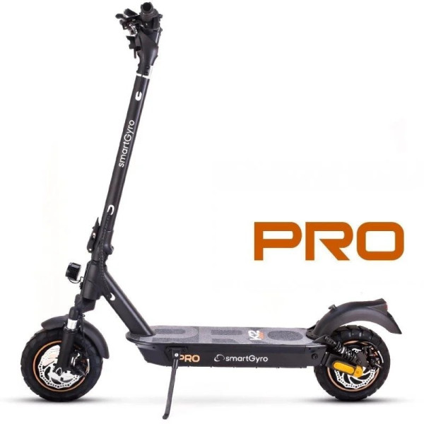 Patinete eléctrico Smartgyro K2 Pro black certificado/ motor 1000w/ ruedas 10'/ 25km/h /autonomía 60km/ negro D