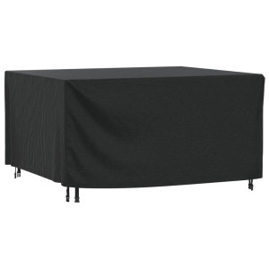 Cubierta muebles de jardín negro impermeable 420D 180x140x90 cm D