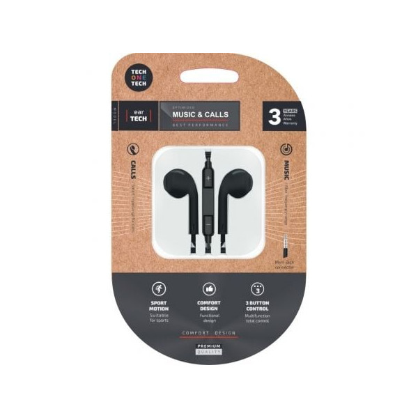 Auriculares Tech One Tech earTECH TEC1002 negro M 3