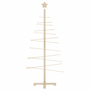 Árbol de Navidad de madera de adorno madera maciza pino 150 cm D