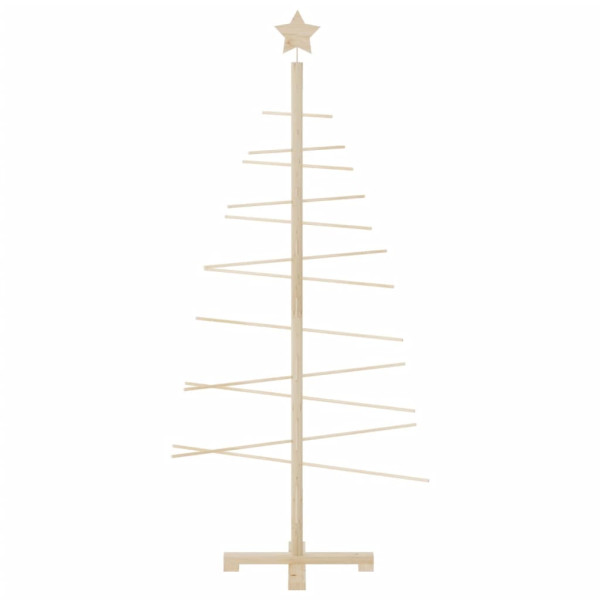 Árbol de Navidad de madera de adorno madera maciza pino 150 cm D