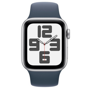 Apple Relógio SE 2023 GPS 40mm pulseira esportiva de alumínio S/M azul D