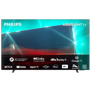Smart TV PHILIPS 55" LED 4K UHD 55OLED718 preto D