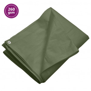 Tela HDPE verde 260 g/m2 4x5 m D