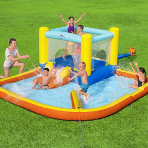 Bestway Castelo inflável aquático para crianças H2OGO Beach Bounce D