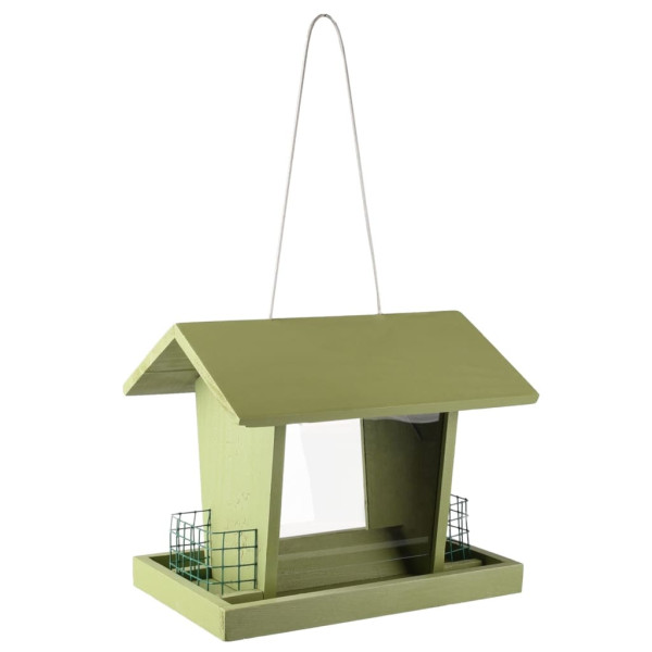 FLAMINGO Alimentador de pássaro pendente com verde Mado silo D