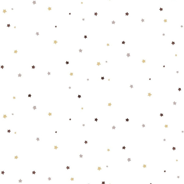 Noordwand Papel pintado Mondo baby Little Stars branco e bege D