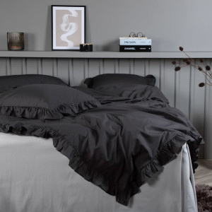 Venture Home Juego de ropa de cama Levi algodón antracita 220x240 cm D