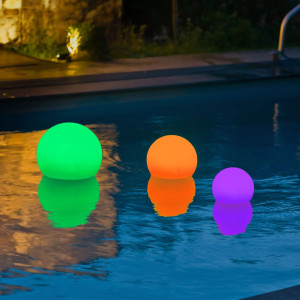 Ubbink Lámpara solar flotante multicolor 20 LED D