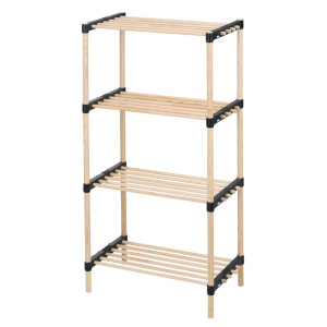 Storage solutions Zapatero con 4 estantes madera 49x28x92.5 cm D