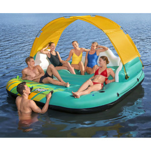 Bestway Isla inflable para 5 personas Sunny Lounge 291x265x83 cm D