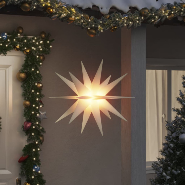 Lámpara de Navidad con LED plegable blanca 100 cm D