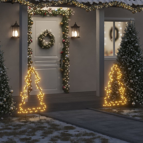 Árvore de Natal luzes decorativas com estacas 115 LED 90 cm D