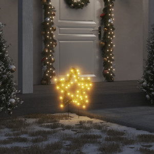 Estrela luminosa decorativa de Natal com estacas 50 LED 29 cm D