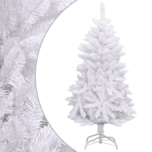 Árvore de Natal artificial com dobradiças e suporte branco 150cm D