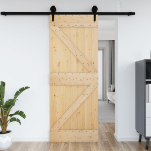 Puerta NARVIK madera maciza pino 70x210 cm D