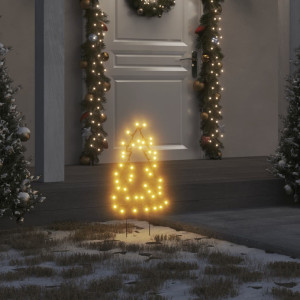 Árbol de Navidad lde uces con estacas 3 uds 50 LED 30 cm D