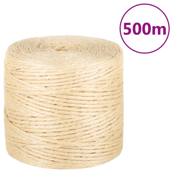 Cordo 100% sisal 4 mm 500 m D