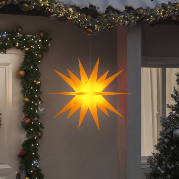 Lâmpada de Natal com LED dobrável amarelo 100 cm D