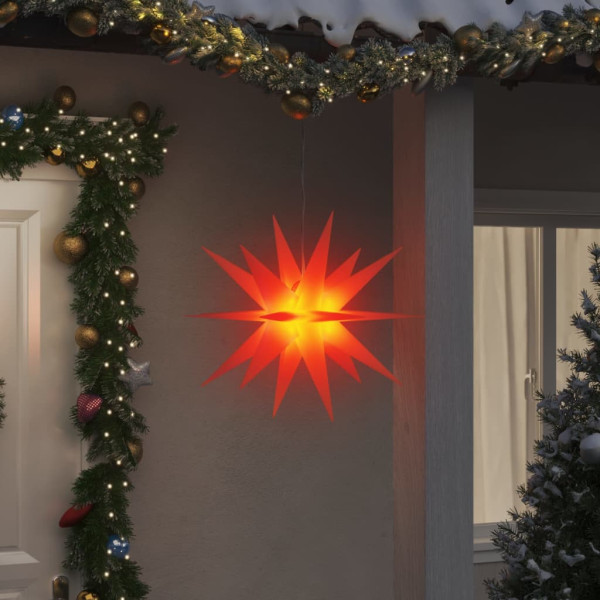 Lâmpada de Natal com LED dobrável vermelho 57 cm D