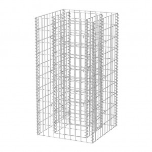 Arriate de gaviones de acero 50x50x100 cm D