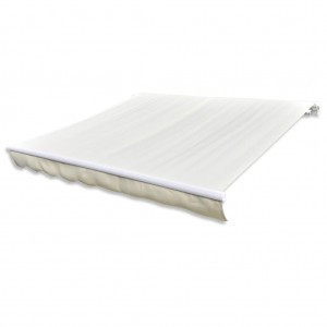 Toldo de lona blanco crema 500x300 cm D