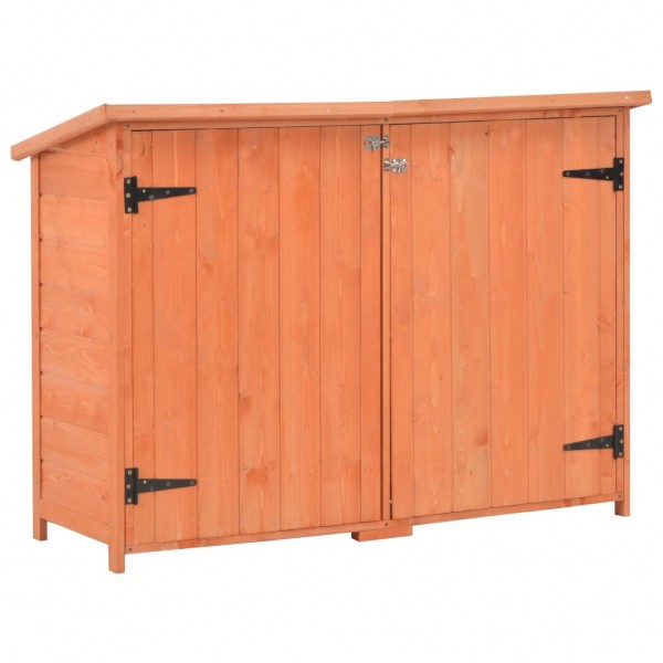 Caixa de armazenagem de jardim de madeira 120x50x91 cm D
