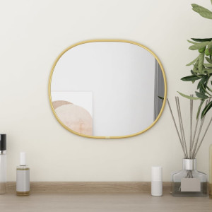 Espejo de pared dorado 30x25 cm D