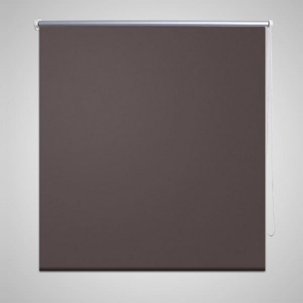 Persiana opaca e rolável 120x175 cm de cor castanha D
