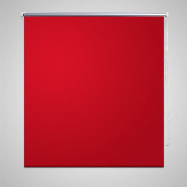 Cortina Persiana Roldável 100 x 230 cm Vermelho D