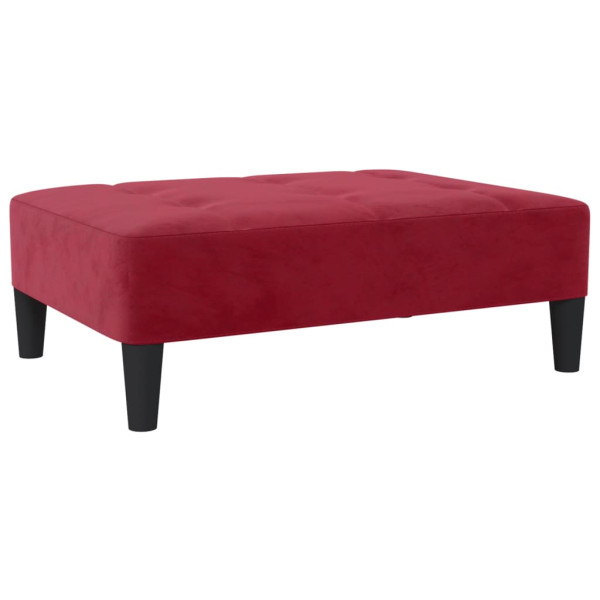 Calçados de veludo vermelho vinho vermelho 78x56x32 cm D