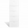 Mueble zapatero blanco con 5 compartimentos 5