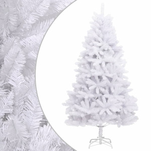 Árbol de Navidad artificial con bisagras y soporte blanco 270cm D