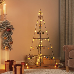 Árbol de Navidad para decoración metal negro 140 cm D