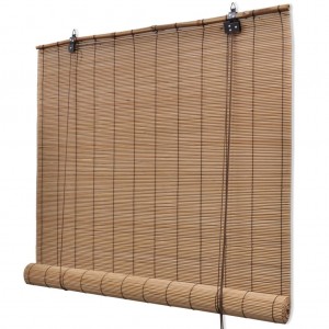 Tela rolável de bambu marrom 80x220 cm D
