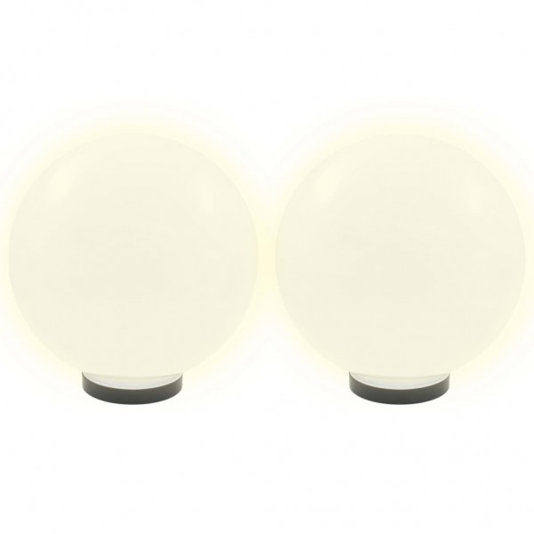 Lámparas de bola LED 4 unidades esféricas PMMA 30 cm M 3