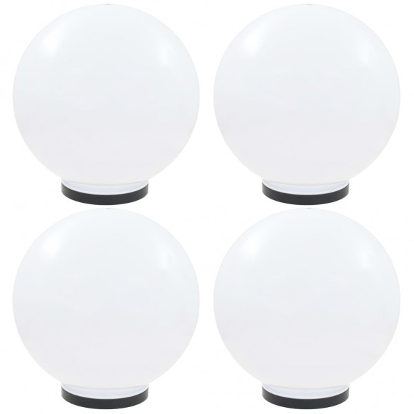 Lámparas de bola LED 4 unidades esféricas PMMA 40 cm D